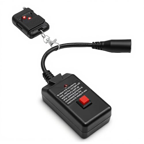 Control remoto para máquina de humo Tangxi, receptor inalámbrico con interfaz cableada XLR de 3 pines y botones duales, compatible con máquinas de humo de 400W, 900W y 1500W