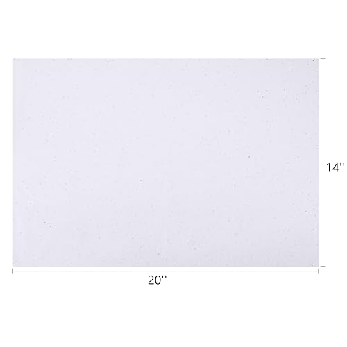 SUNCOLOR 120 Sheets 20"x14" White Tissue Paper for Gift Bags Packaging Glitter Art Tissue Paper for Crafts