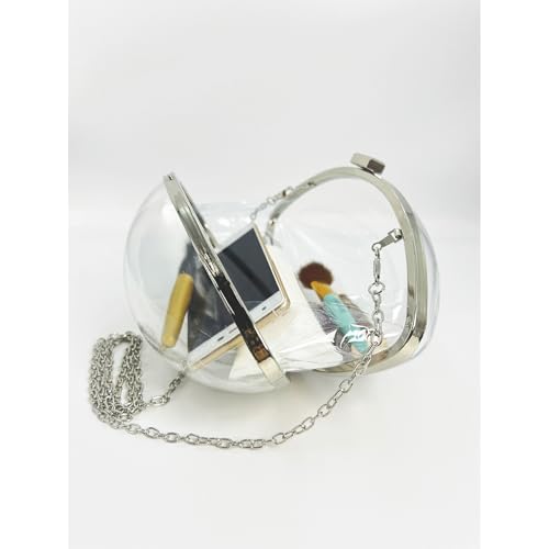 Clear Football Purse Transparent Clear Football Bag with Charm See Thru Stadium Sports Crossbody Bag Game Day4