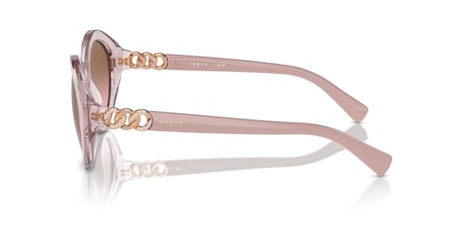 Vogue Eyewear VO5576SB Sunglasses, Transparent Pink/Pink Gradient Brown, 52 mm3