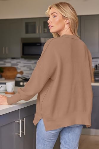 Image of EFAN Womens Oversized Sweaters Batwing Sleeve 2026 Fall Fashion Outfits | Trendy Chunky Knit Pullover, Slouchy Fit Clothes, Cozy Layering Essentials, Cute Winter Clothing, Comfy Casual Daily Wear