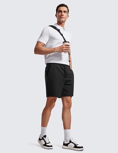 CRZ YOGA Men's Four-Way Stretch Workout Shorts - 7'' Soft Durable for Casual Athletic with Pockets3