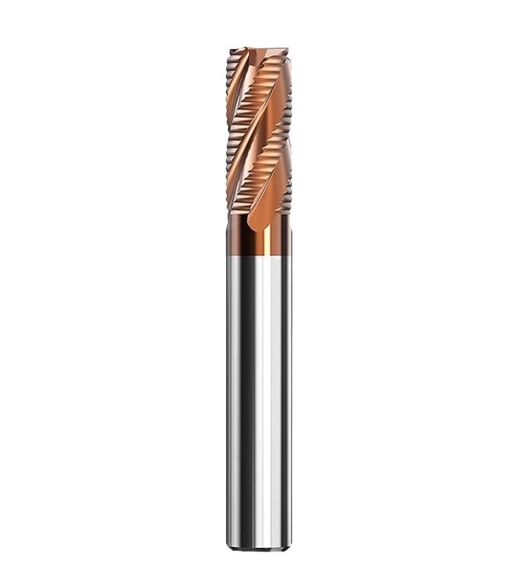Frezy trzpieniowe z węglika wolframu, Frez trzpieniowy z węglika spiekanego zgrubnego Narzędzie CNC 3 4 ostrza Aluminium Stal Drewno mm–20 mm Wiele rozmiarów(12x12x60x150,4F-2055)