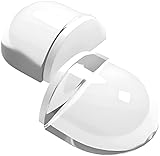 PopTop Clear Doorstop, Transparent Bottom Door Stopper, Door and Wall Protector, No Drilling, Self-Adhesive Floor Door Stopper, Door and Wall Buffer Protecting Walls and Furniture, (2 Pcs)