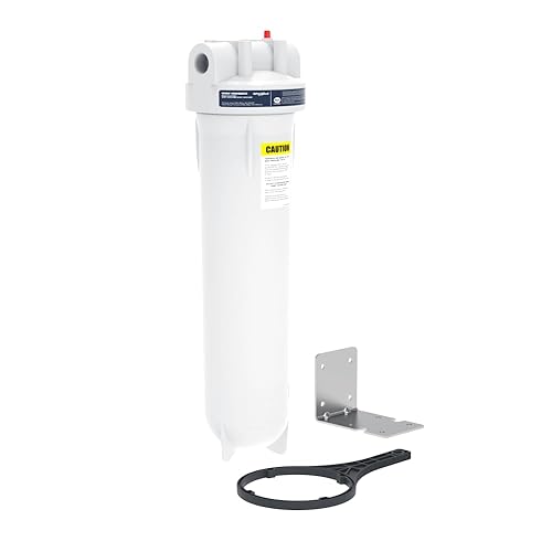 Miniatura 1 de Whirlpool Carcasa de filtro de agua para toda la casa de 20 x 4.5 pulgadas, sistema certificado NSF para filtro de carbono de sedimentos,