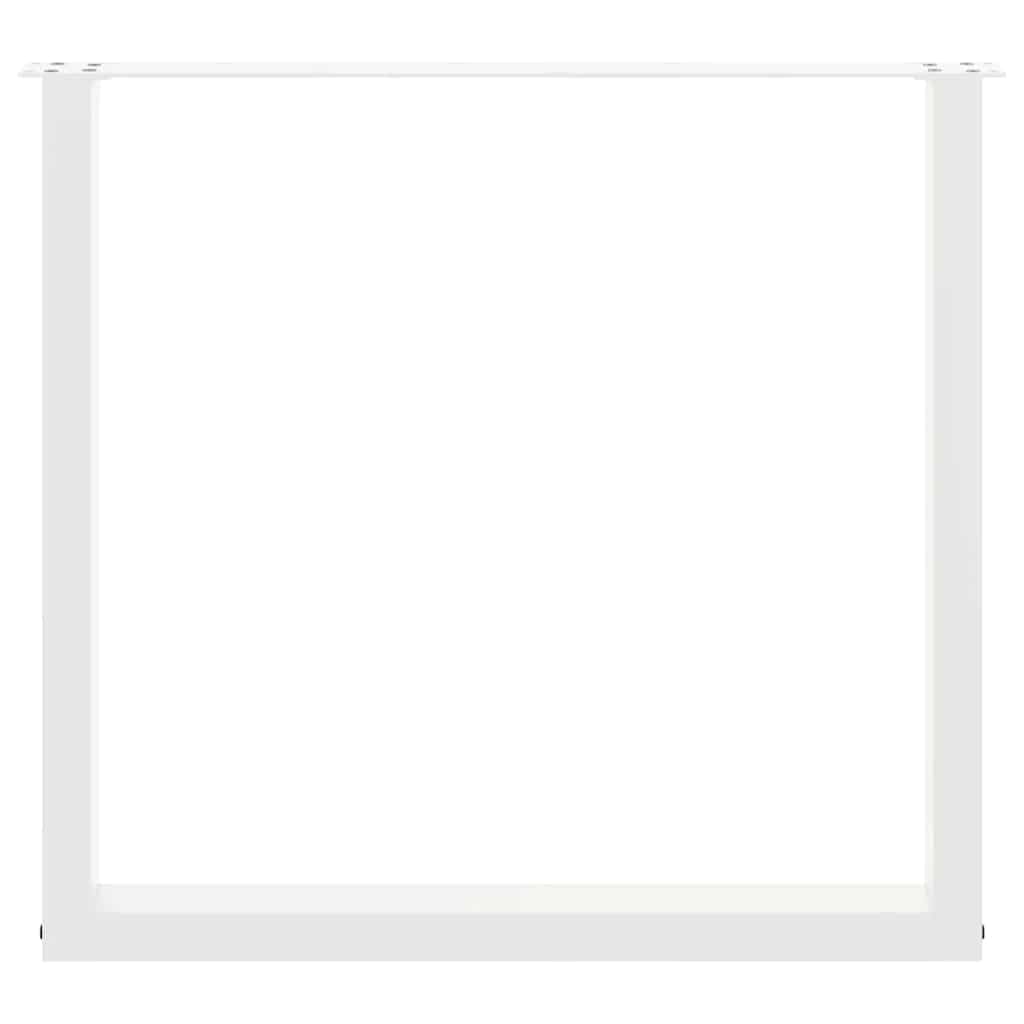 Gambe da Tavolo per Tavolino e Panca, Supporti per Mobili in Metallo a Forma di U con Livellatori Regolabili, Staffe Preforate e Viti per Progetti Fai da Te (90 x (72-73) cm)