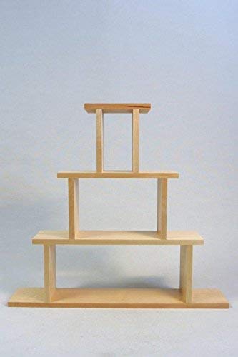 Étagère pour lumière dentelle en bois artisanat des Monts Métallifères 37x41 cm