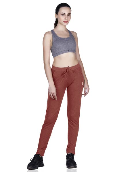 Image of Women's Straight Fit Ankle Length Cotton Track Pant