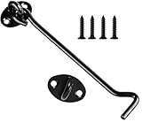 Litensh Cerradura de gancho para puerta de granero, baño