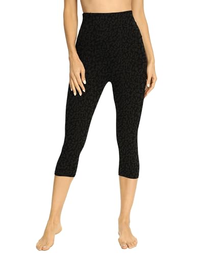 Image of GAYHAY High Waisted Capri Leggings for Women - Soft Slim Yoga Pants for Running Cycling Workout