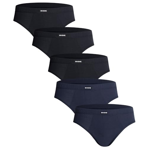 Navigare Slip Uomo, Art.810 Assortito (3 Neri + 2 Blu)