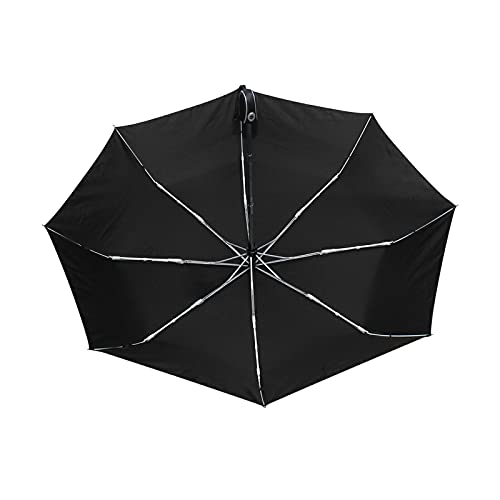 Acpiggto Folding Umbrella Marble Texture Striped Abstract Black White Butterfly Travel Sun Rain Compact Umbrella Parasol Outdoor Auto For Kids Girl Boy Women Men #TOP5