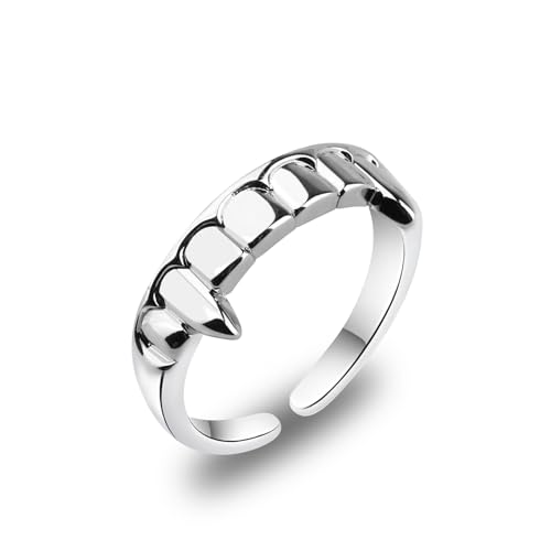 WUSUANED Vampire Teeth Ring - Vampire Character Jewelry for Lover of Horror Gifts