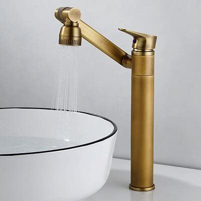 Robinet d'évier multifonction avec mélangeur eau chaude et froide universel en bronze