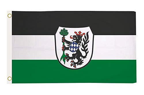 U24 Drapeau De Lauingen (Danube) De Qualité Supérieure 30 X 45 Cm
