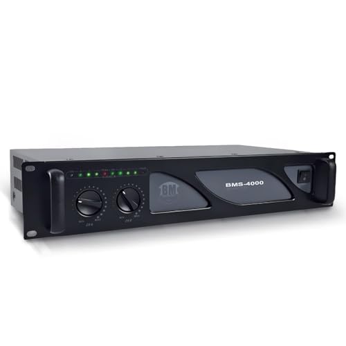 Amplificatore Audio Dj - Per Bmsonic Bms-4000-2 X 2000W - Tecnologia Mosfet Con Ventilazione Continua
