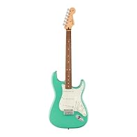 Electric Guitar Fender Player Series Stratocaster, alder body, Fender 2-Point Tremolo, Sea Foam Green Finish Color : Green Brand : Fender