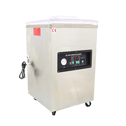 INTSUPERMAI Single Chamber Vacuum Packaging Machine Single Chamber DZ450 Stainless Steel Vacuum Sealer with Microcomputer Control 110V