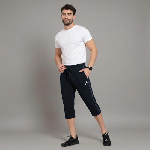 Image of Amul Comfy Men's Cotton Rich Solid Capri