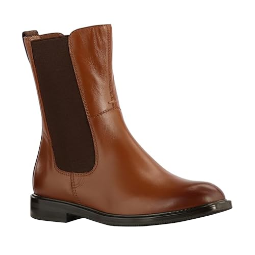 JATAREA Ankle Boots for Women - Stylish Leather with Block Heel Chelsea - Comfortable & Easy Wear Womens Bootie - Cushioned Insole for Comfort - Fashionable and Versatile Design - BELA