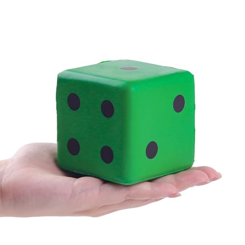 ANBOOR Cubo grande de espuma para adultos y niños, 8 cm, gigante, suave, colorido, para noches de juego y actividades de clase (verde)