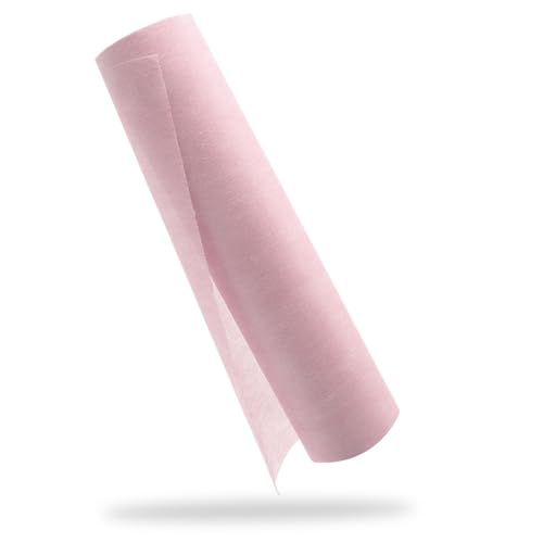 YUNSHANGHE Chemin de Table en Non-tissé - 30 cm x 25 m - Décoration de Table pour baptême, Communion, Anniversaire, Mariage et fête - Rose Clair