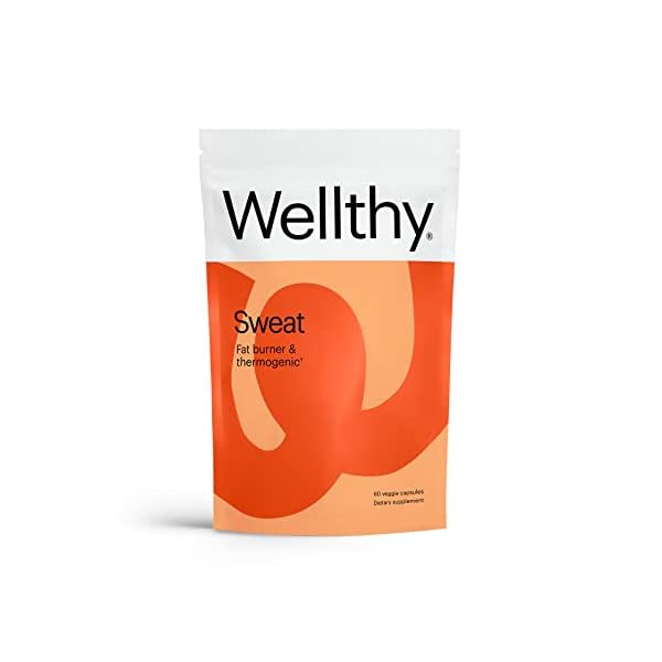 Wellthy Sweat Thermogenic Fat Burner Pills, All Natural Metabolism Booster and Appetite Suppressant for Men and Women…
