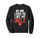 Photo Gallery festa di compleanno con scritta "no one loves me like my uncle" felpa Photo Gallery festa di compleanno con scritta "no one loves me like my uncle" felpa