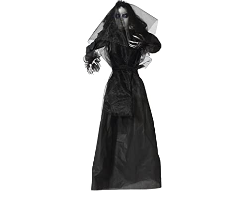 BigBuy Carnival S1125818 Decoración Colgante Halloween Novia Cadáver, Negro, 140 x 16 x 160 cm Cover