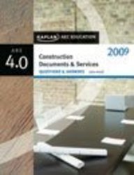 Paperback Construction Documents & Services Question & Answer 2009 Book