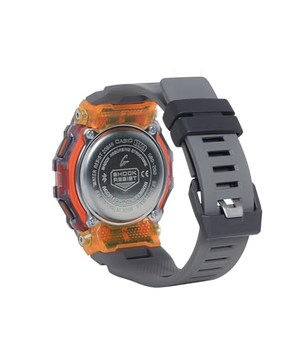 Image of G-Shock GBD200SM-1A5 Gray /Orange One Size Men's Fitness Watch
