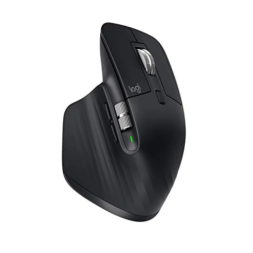 Logitech MX Master 3 Advanced Souris sans fil, Bluetooth + 2.4GHz USB, Défilement Rapide, Suvi 4000 DPI Toute Surface, Confortable, 7 Boutons, Rechargeable, PC/Mac/iPadOS - Noir