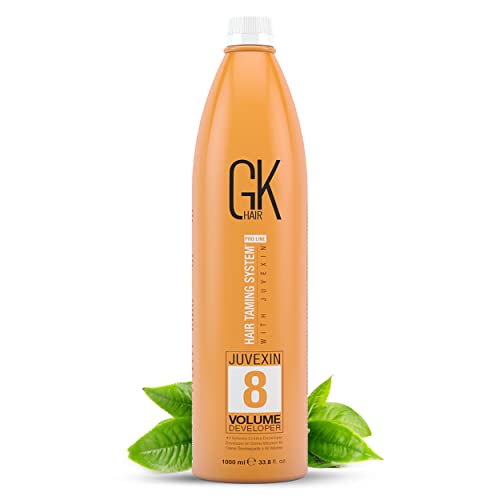 GK HAIR Global Keratin Hair Cream Volume Developer 33.8 Fl Oz (White, Volume 8 1000ml)