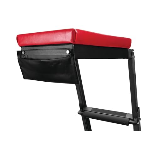 Image of Performance Tool W85038 High Top Adjustable Creeper to Work On Vehicles, Black /Red, 45-66-inch Height