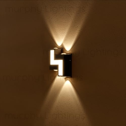 Murphy 8W Aluminium Led Luxurious Indoor & Outdoor Step Type Up/Down Wall Light Warm White,...