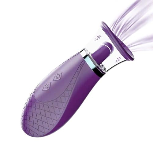 Pistil S-hande Roxo Sugador de Clitóris com Linguinha 6 Modos de Sucção com Estímulo de Língua
