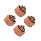 Amosfun 4 Stück Diffusor Parfüm-Ornament Für Zu Hause Streuender Schmuck Schlafzimmerdekor Ätherische Öle Für Diffuser Parfüm Diffuses Holz Aromazerstäuber Holzverzierung Hölzern Brown