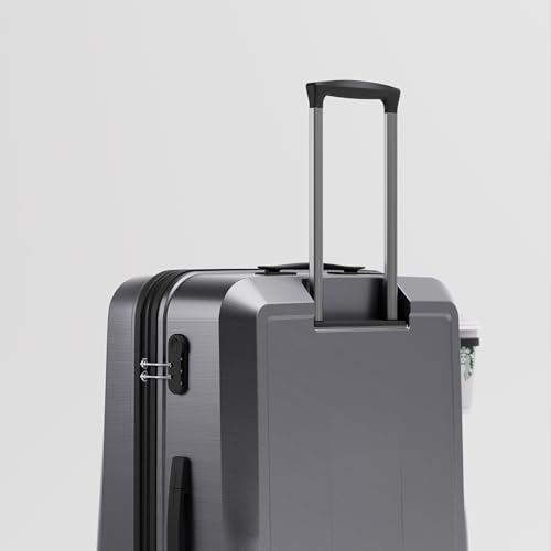Image of Check-in Large (75cm) Trolley Bag, Combination Lock, Cup Holder, 8 Smooth Wheels, ABS Hooks, Polycarbonate Hard-Shell (Check-in Large, Alloy)