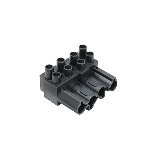 Wieland Bloc de connexion: barrette de pression amovible pince à vis femelle noir 4 rails 1x4 broches ST18/4B SW