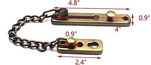 Boucle de sécurité à chaîne robuste au design élégant et finition bronze