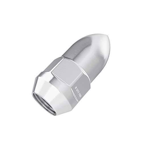 20Pcs Silver Chrome Bullet Style Lug Nuts - 7/16X20 Thread Size - 1.8 Inch Length - Cone Taper Acorn Seat - Compatible With Buick Chevy Chevrolet Oldsmobile Pontiac (See Listing For Exact Year Model) #TOP6