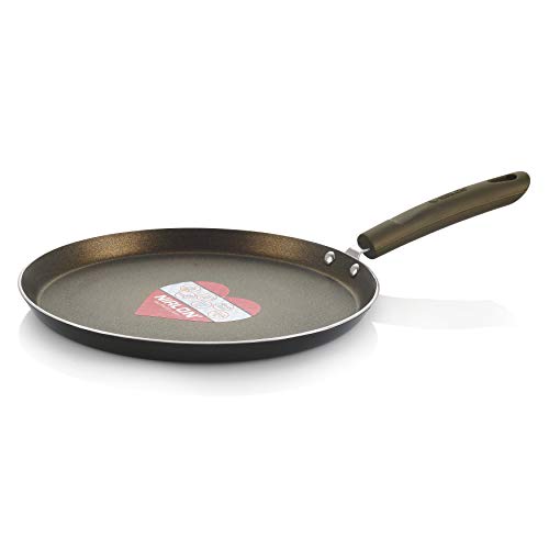 Image of Nirlon Aluminium Non Stick Dishwasher Safe Non Induction Gold Rush Flat Tawa