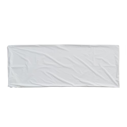 Kingnex Waterproof Down Feather Proof Body Pillow Protectors for 20x54 Pillow Zippered Plain Pillow Cover White 1 Pack Only 21x55