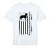 Mens Lab Dad Vintage American Flag Patriotic Labrador Performance T-Shirt
