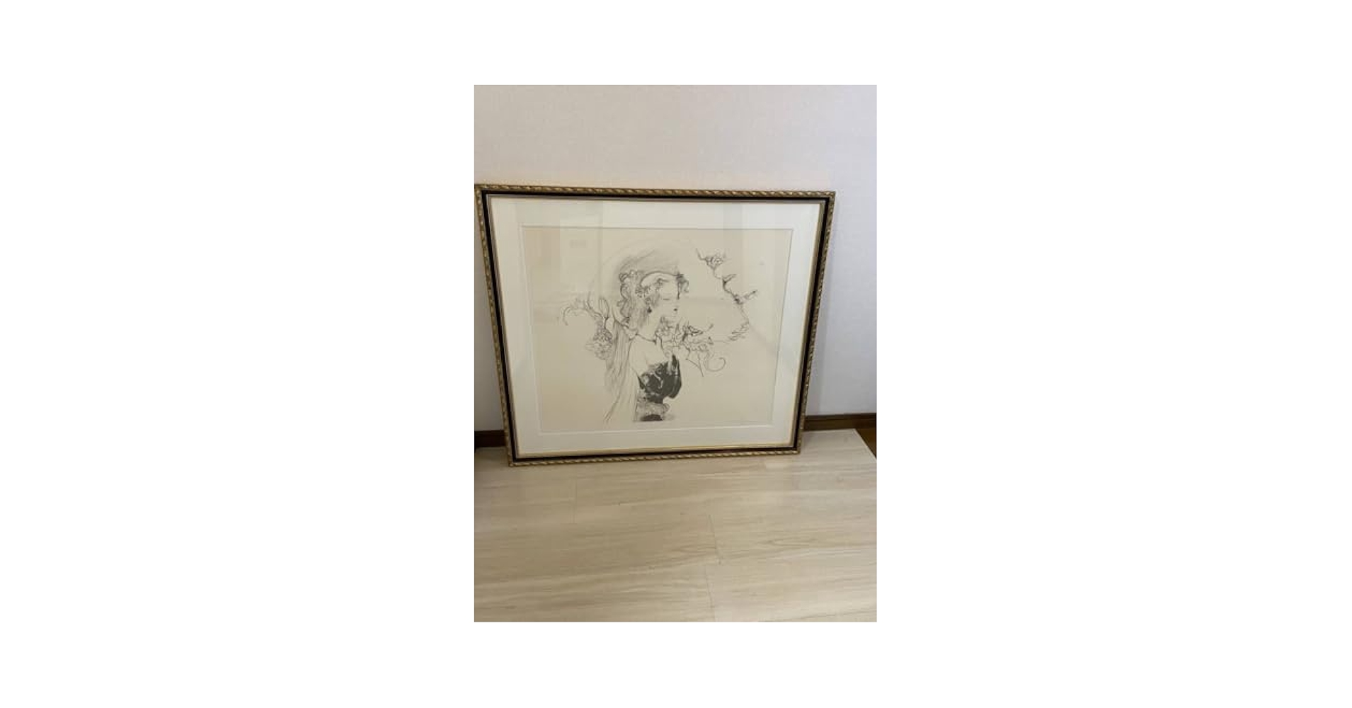 Amazon.co.jp: 中古 アールビバン 株式会社 天野 喜孝 少女 版画