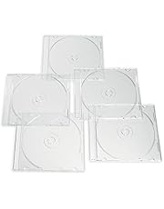 VERBATIM CD/DVD Clear Slim Jewel Cases, 5.2 mm – 25pk (71107)
