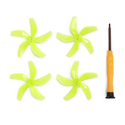 XAGMODSHN 4 pièces colorées Réduction du Bruit 5 Hélices Placer Drones Faible Bruit Hélice Amélioration des Photos Aériennes pour Drones