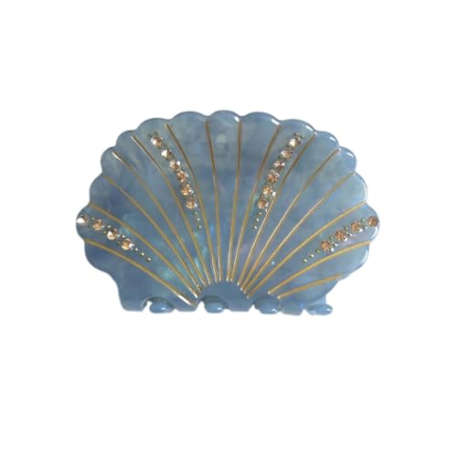 Pinces à coquillages bleues pour illuminer vos coiffures d'été au quotidien