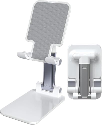 Suporte de Mesa para Celular e Tablet Ajustável Dobrável – Altura...