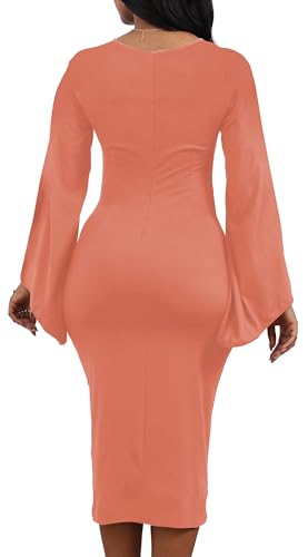 Image of SeNight Women's Elegant Dress Bodycon Work Business Pencil Dresses
